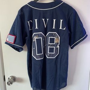 civil regime navy baseball jersey